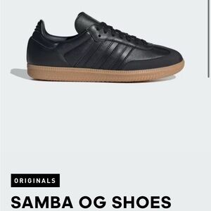 SAMBA OG SHOES - Black Leather Men's Sneakers